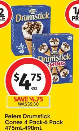 Coles Peters Drumstick Classic Vanilla offer