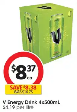 Coles V Energy Drink Can offer