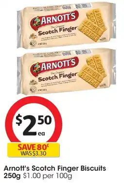 Coles Arnott's Scotch Finger Biscuits offer