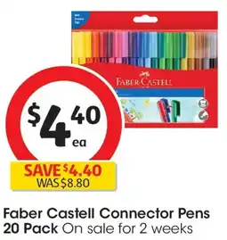 Coles Faber-Castell Connector Pens offer