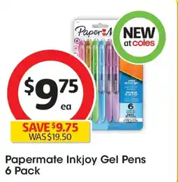 Coles Papermate Inkjoy Gel Pens offer