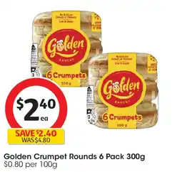 Coles Golden Crumpet Rounds Original offer