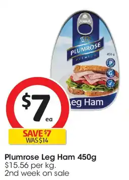 Coles Plumrose Leg Ham offer