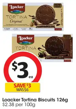 Coles Loacker Gran Pasticceria Tortina Biscuit Dark Chocolate offer
