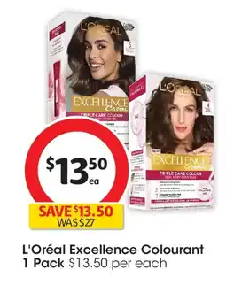 Coles L'Oreal Excellence 4 Dark Brown offer