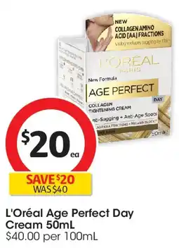 Coles L'Oreal Age Perfect Day Cream offer