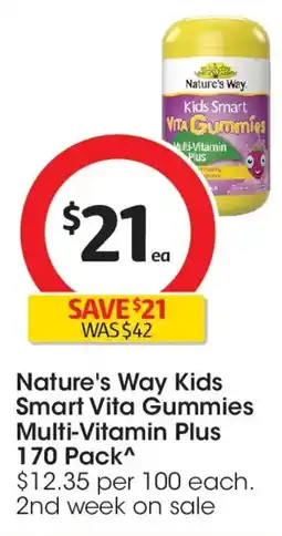 Coles Nature's Way Kids Gummies Multi Plus offer