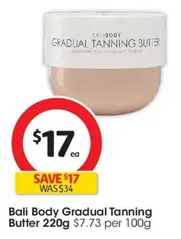 Coles Bali Body Gradual Tanning Butter offer