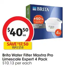 Coles Brita Water Filter Maxtra Pro Limescale Expert offer