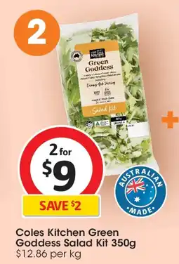 Coles Coles Kitchen Green Goddess Salad Kit offer