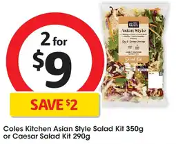 Coles Coles Kitchen Asian Style Salad Kit offer