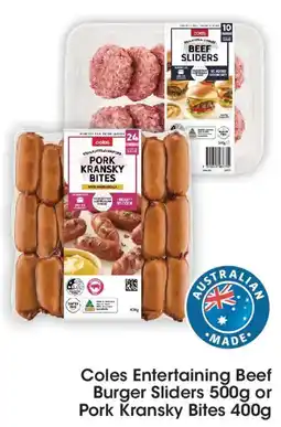 Coles Coles Entertaining Beef Burger Sliders offer