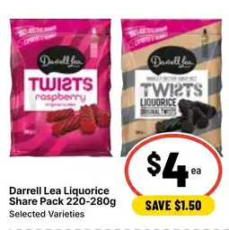 Ritchies Darrell Lea Liquorice Share Pack offer