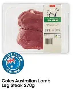 Coles Coles Lamb Leg Steak offer