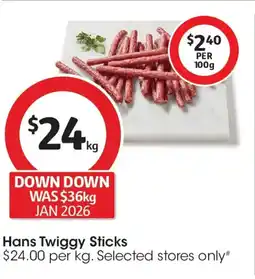 Coles Hans Twiggy Sticks offer