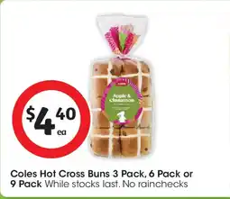 Coles Coles Hot Cross Buns offer