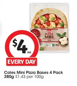 Coles Coles Mini Pizza Bases offer