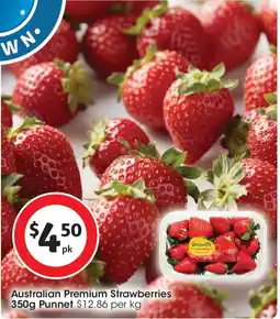 Coles Australian Premium Strawberries Punnet offer