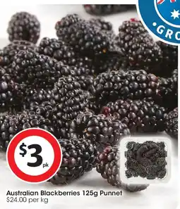 Coles Australian blackberries punnet offer
