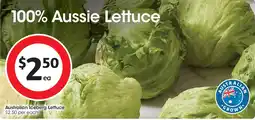 Coles Australian Iceberg Lettuce offer