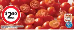 Coles Coles australian cherry tomatoes pack offer