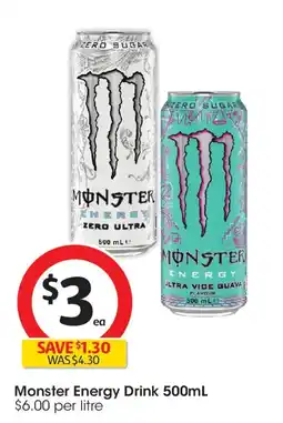 Coles Monster energy drink offer