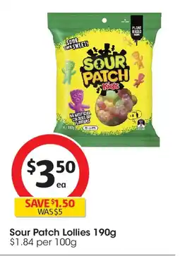 Coles Sour patch lollies offer