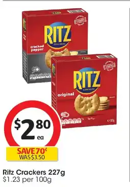 Coles Ritz Crackers offer