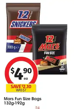 Coles Mars fun size bags offer