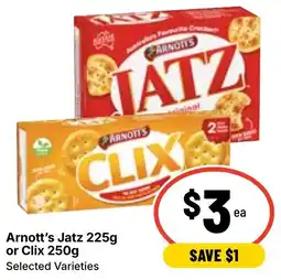 Ritchies Arnott's Jatz or Clix offer