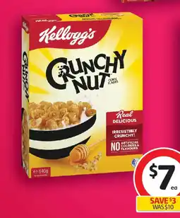 Coles Kellogg's Crunchy Nut offer