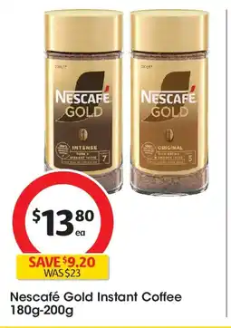 Coles Nescafé gold instant coffee offer