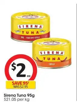 Coles Sirena Tuna offer