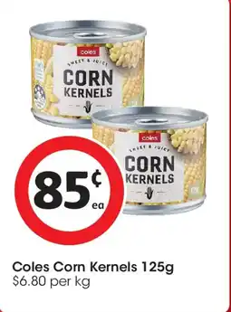 Coles Coles corn kernels offer