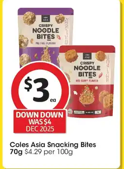 Coles Coles asia snacking bites offer