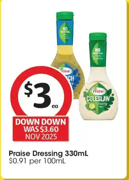 Coles Praise dressing offer