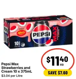 Ritchies Pepsi Max Strawberries and Cream offer