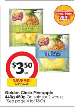 Coles Golden circle pineapple offer