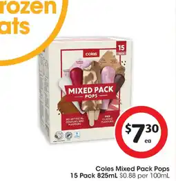 Coles Coles mixed pack pops offer