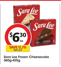 Coles Sara Lee Frozen Cheesecake offer