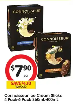 Coles Connoisseur Ice Cream Sticks offer