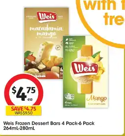 Coles Weis Frozen Dessert Bars offer