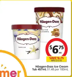 Coles Häagen-dazs ice cream tub offer