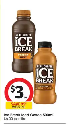 Coles Ice Break Iced Coffee offer