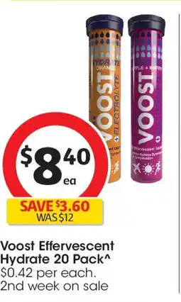 Coles Voost Effervescent Hydrate offer