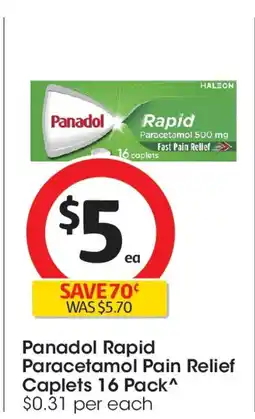 Coles Paracetamol Pain Relief Caplets offer