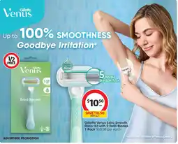Coles Gillette Venus Extra Smooth Razor Kit with offer