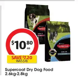 Coles Supercoat dry dog food offer