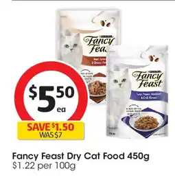 Coles Fancy feast dry cat food offer