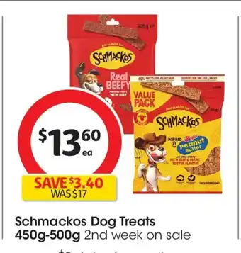 Coles Schmackos dog treats offer